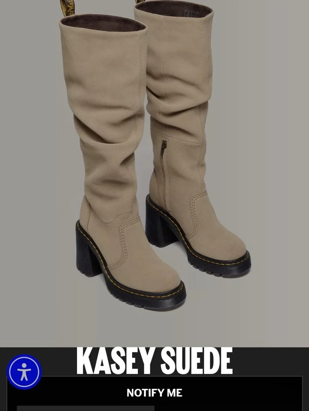 Brand New Never Worn Dr. Martens Kasey Savanah Tan Boots